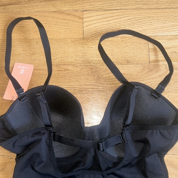 Feeling Girl tummy control slimming thong bodysuit w/ built-in padded bra - Picture 6 of 8